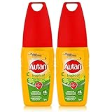 Autan Mückenschutz Tropical Pumpspray 100ml - schützt auch bei hoher Luftfeuchtigkeit und Schweißbildung bis zu 8 Stunden vor Mücken (2er Pack)