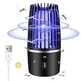 Insektenvernichter Elektrisch, 2 IN 1 Elektrisch Mückenlampe, Insektenfalle Moskito Killer mit UV-Lampe, Elektrische Mückenfalle Moskito Killer für Schlafzimmer Camping Garten Innen und Aussen